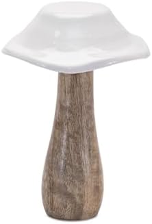 Rustic Wooden Mushroom Decoration Set of 4