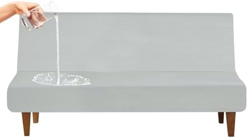 Luv4babe Waterproof Futon Cover for Armless Sofa Bed Gray 1