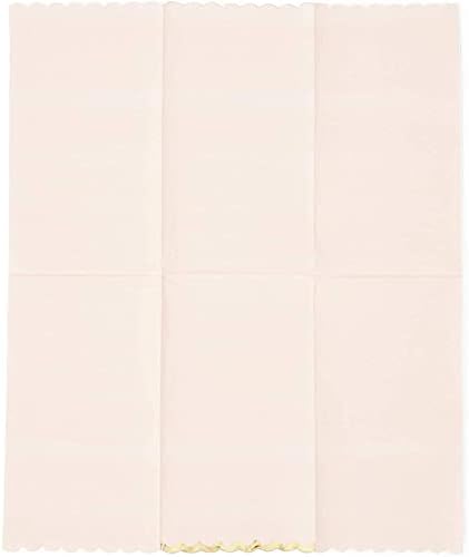 Sparkle and Bash 50 Pack Pink Dinner Napkins with Gold Foil Edges