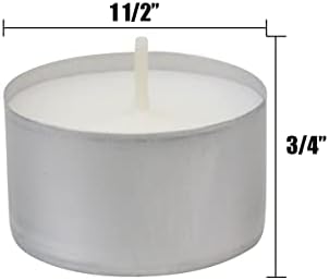 Stonebriar Unscented White Tea Light Candles 100 Count 1