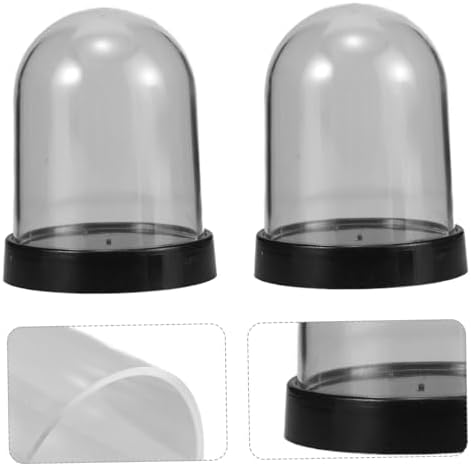 5pcs Mini Clear Plastic Cloche Domes for Flower Display