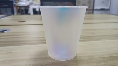 50 Pcs Iridescent Plastic Cups 12oz Party Use