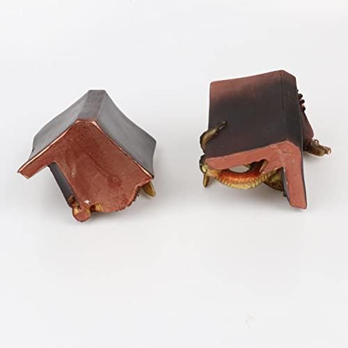 Hztyyier Dragon Bookend Set for Home Office Bookshelf Decoration