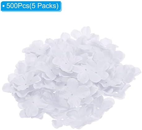 PATIKIL 500Pcs White Silk Flower Petals for Wedding Decor