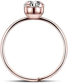 60 Pack Rose Gold Diamond Rings for Bridal Shower Favor