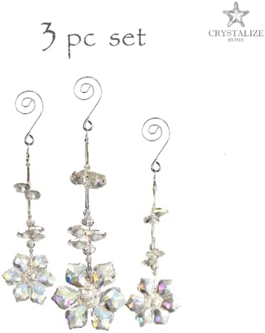 Crystal Decor Iridescent Flower Suncatcher