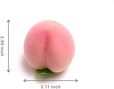 Caihao 9PCS Artificial Pink Peach Fruit Decor 1