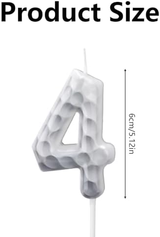 Golf Number 4 Birthday Candle - Sports Themed Decor