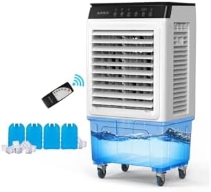 ROVSUN 2300CFM Portable Air Cooler with 4 Ice Boxes and Remote Control