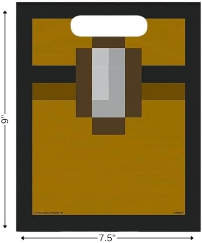 Multicolor Minecraft Loot Bags 8 Count