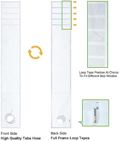 Adjustable Sliding Window Seal with Tube for Portable AC 14x91