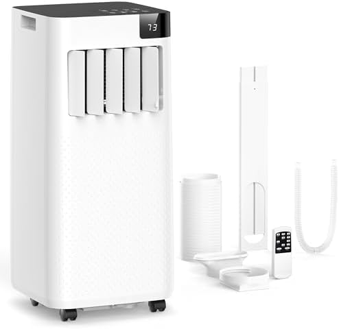 ZAFRO 8000 BTU Portable AC with 4 Modes and Remote Control