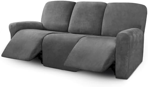 ULTICOR Velvet 3 Seater Recliner Sofa Cover 1