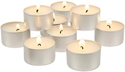 Stonebriar Unscented White Tea Light Candles 200 Count
