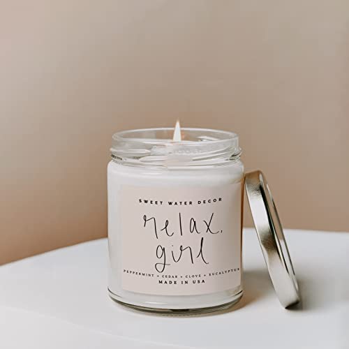 Sweet Water Decor Relax Girl Soy Candle 9oz