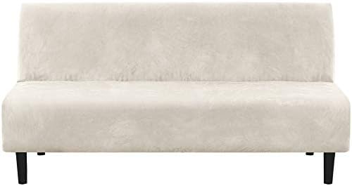 HVERSAILTEX Velvet Futon Slipcover Ivory