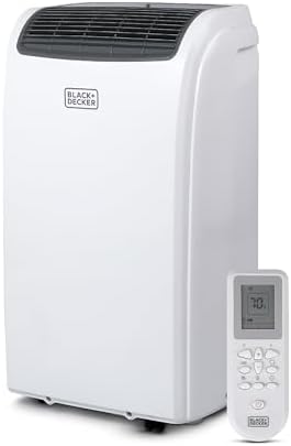 BLACKDECKER Smart Portable AC with Heat and Fan 12000 BTU White