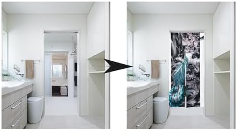 nextdesign Noren Doorway Curtain with Dragon and Sakura Print