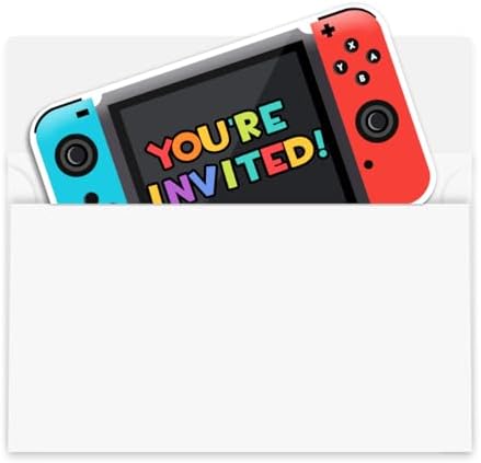 Yangmics Direct Video Game Party Invitations 30 Set with Envelopes