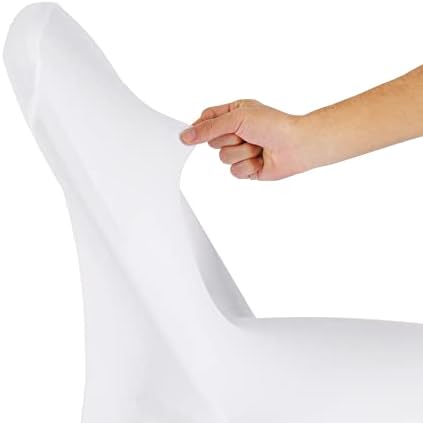Magalo 12 Pack White Spandex Chair Covers for Events