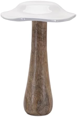 Rustic Wooden Mushroom Decoration Set of 4