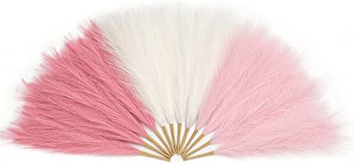 Serwalin 12pcs Pink Pampas Grass Decor Set 1
