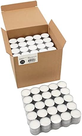 Stonebriar Unscented White Tea Light Candles 200 Count