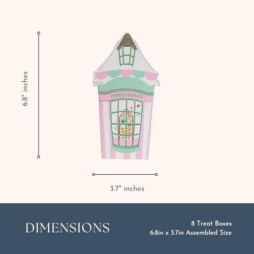 Bonjour Fte Harry Potter Honeydukes Pink Stripe Treat Boxes Pack of 8