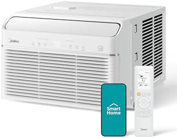 Midea 8000 BTU Smart Inverter Window Air Conditioner with Heat and Dehumidifier