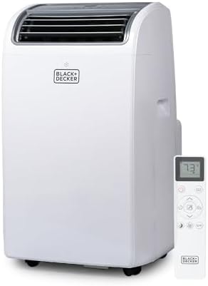 BLACKDECKER 14000 BTU Portable AC Unit with Fan and Dehumidifier White