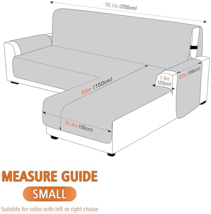 Vansofy Reversible L Shaped Sofa Slipcover for Pets