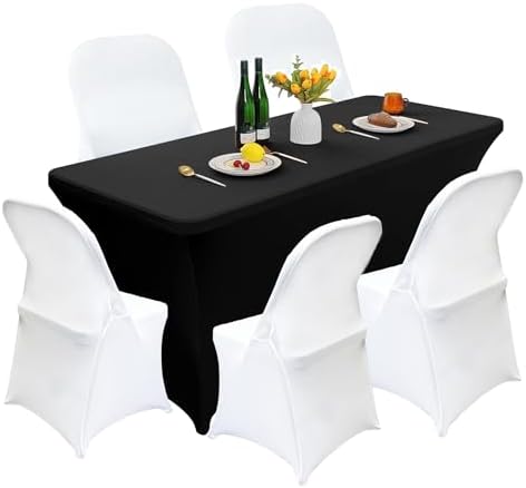 40PCS Stretch Spandex Waterproof Chair Covers for Folding Chairs