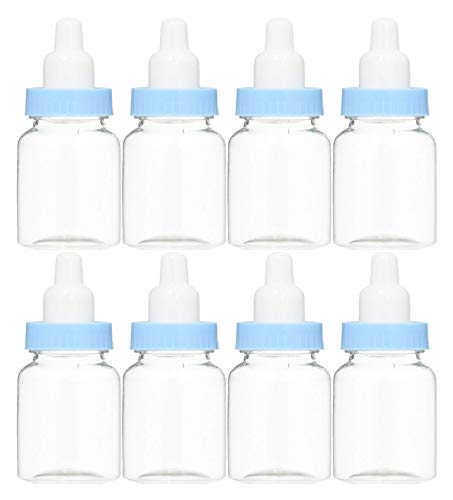 Baby Shower Favor - 36 Pack Mini Milk Bottle Blue