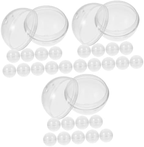 VICASKY 30pcs Fillable Transparent Round Vending Machine