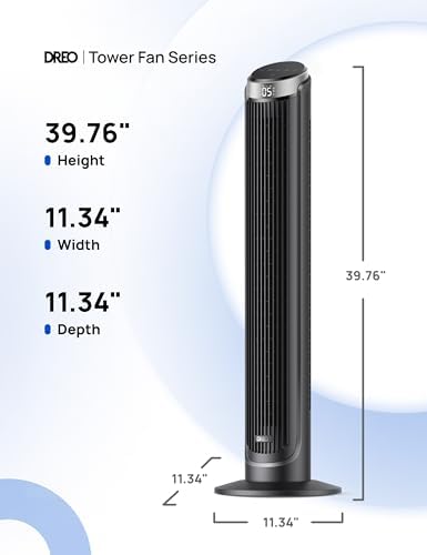 Dreo Smart Tower Fan with 5 Speeds and 4 Modes 1