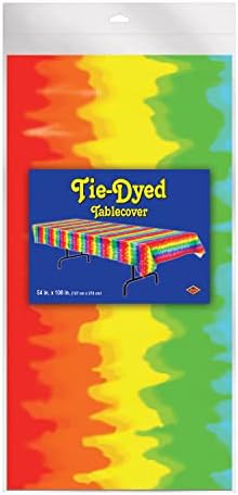Beistle Vibrant Tie-Dyed Table Cover