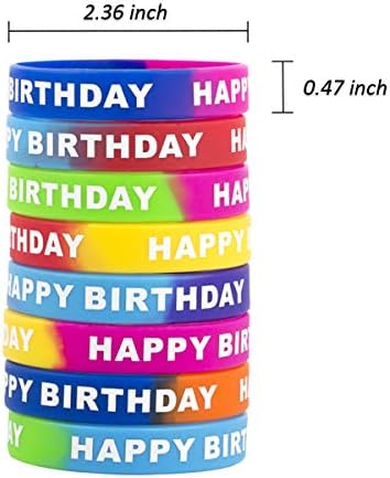ARTLYMERS Happy Birthday Rubber Bracelets 8 Styles 1