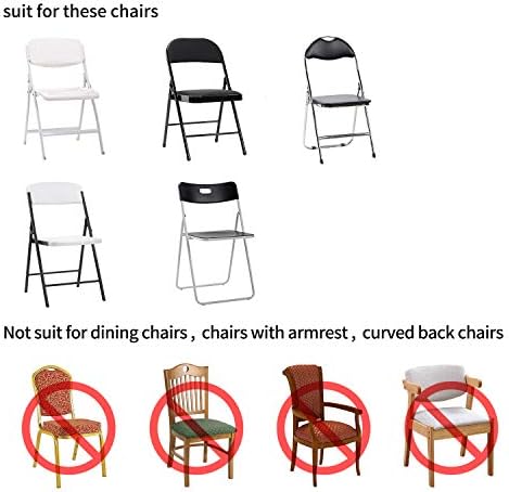 Peomeise Stretch Spandex Dining Chair Covers 12pcs White