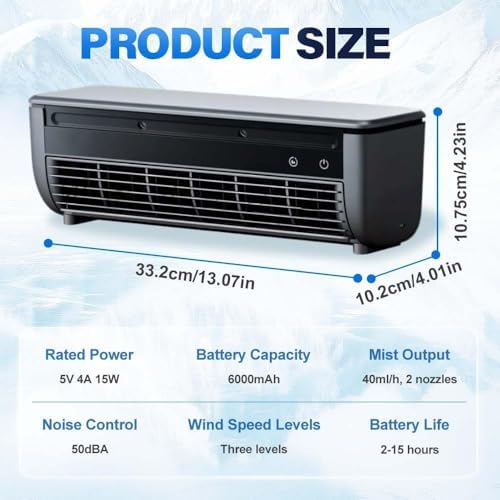 Mini Wall Mounted Air Conditioner Fan with Remote Control 1