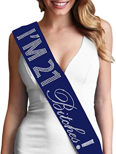 Rhinestone Sash 21st Birthday Party Supplies