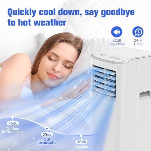 Coolblus 8500 BTU Portable Air Conditioner for 360 Sq Ft Room