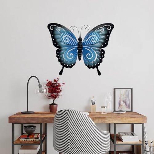 ABELOTS Metal Butterfly Wall Decor 3 Pack