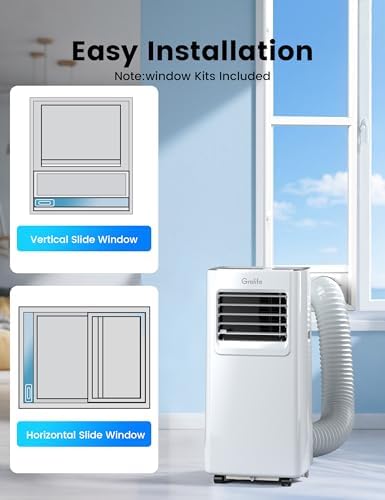 Grelife 8100BTU 4-in-1 Portable AC Unit with Fan and Dehumidifier