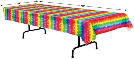 Beistle Vibrant Tie-Dyed Table Cover