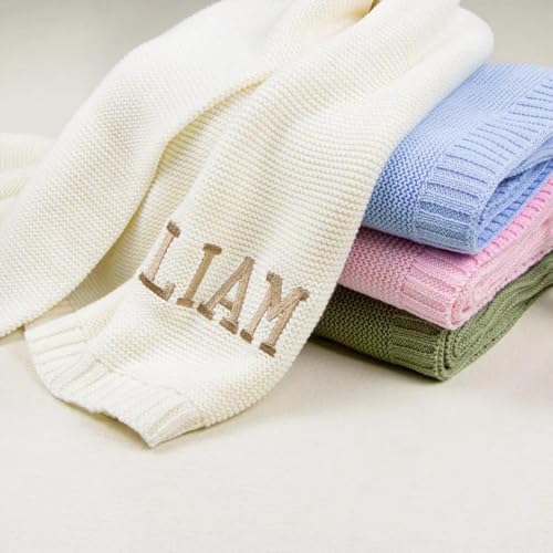 Personalized baby blanket 40 x 30 in with name
