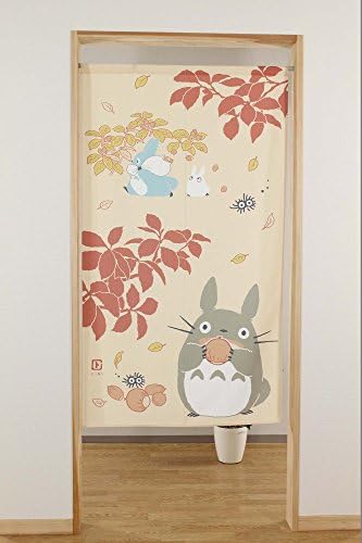 Japanese Totoro Forest Noren Curtain Tapestry 85x150cm