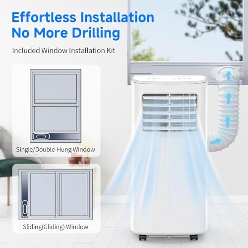 Line Blaster 8500 BTU Portable Air Conditioner with Fan and Dehumidifier
