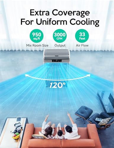VAGKRI 3000CFM Evaporative Cooler with Remote Control