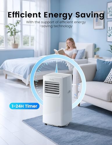 Grelife 8100BTU 4-in-1 Portable AC Unit with Fan and Dehumidifier
