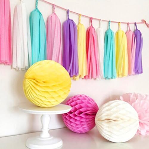 AIM GGKK White and Silver Tassel Garland DIY Kit 20PCS
